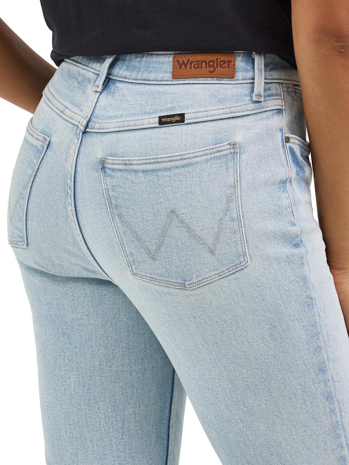 imageWrangler Womens Womens High Rise Bold Boot JeanFinn