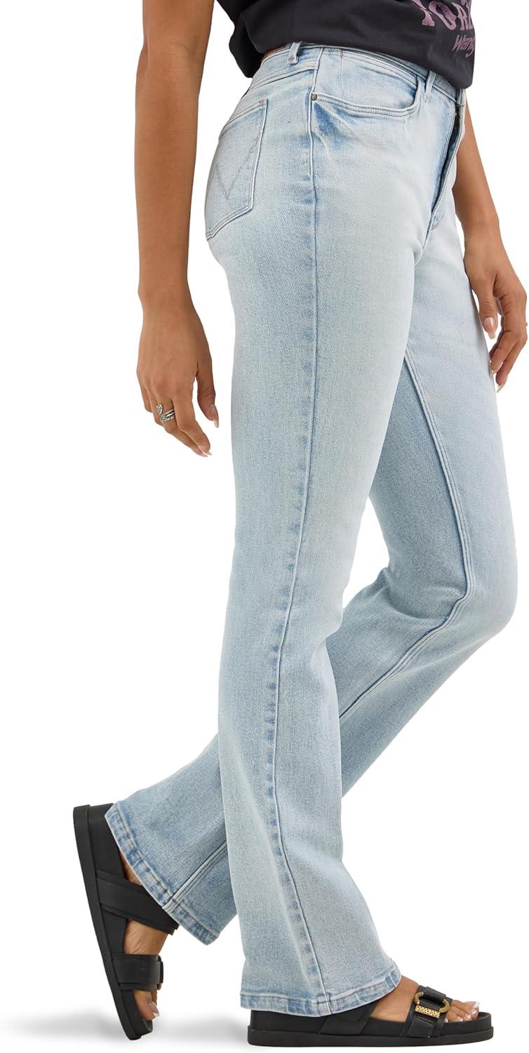 imageWrangler Womens Womens High Rise Bold Boot JeanFinn