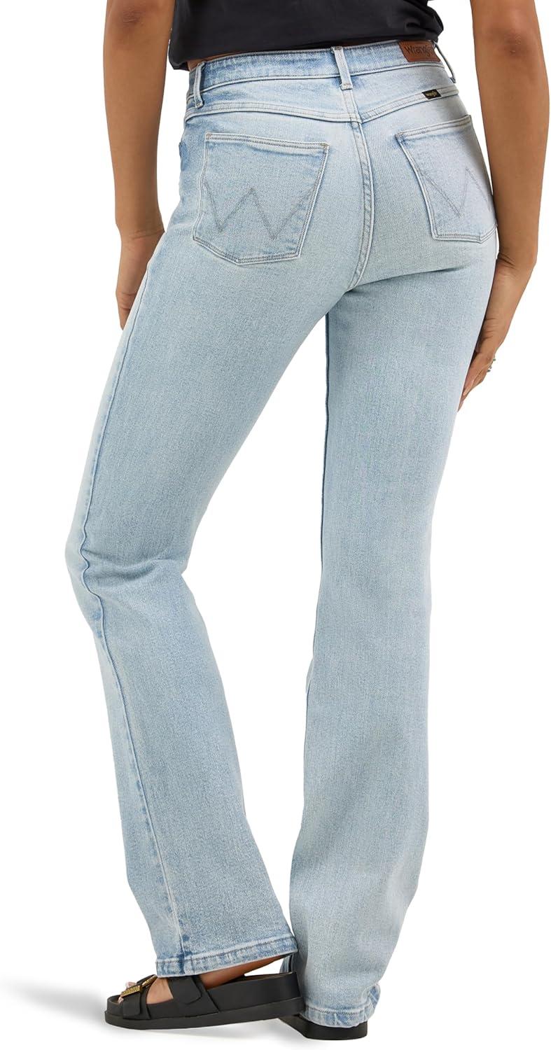 imageWrangler Womens Womens High Rise Bold Boot JeanFinn