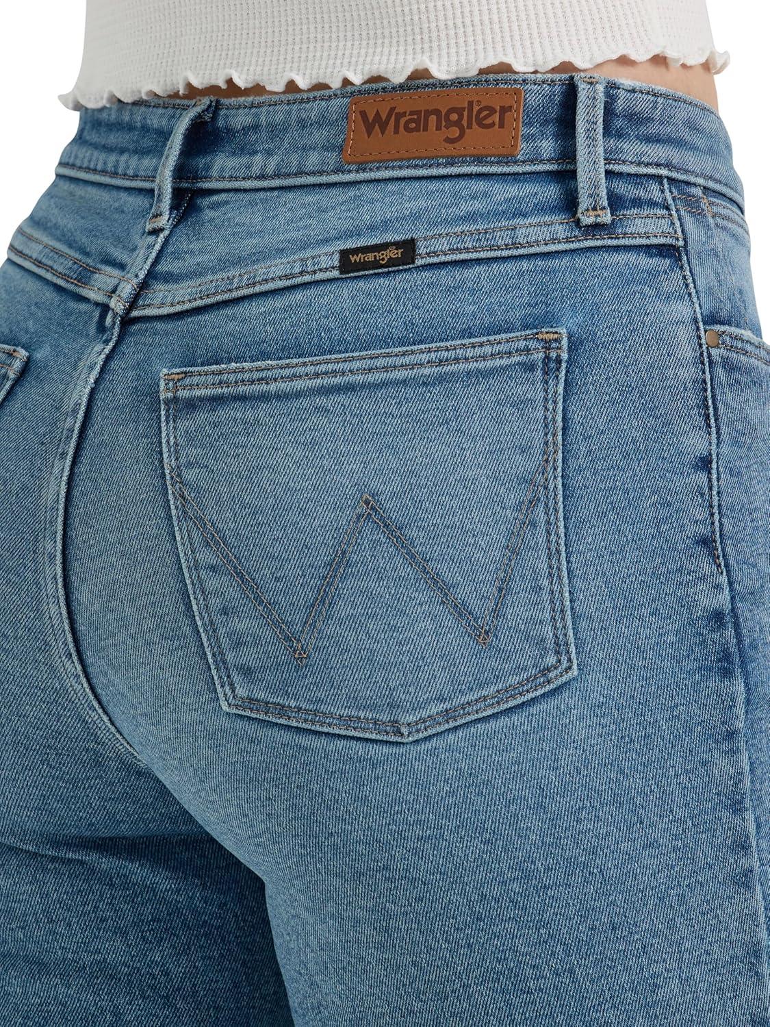 imageWrangler Womens Womens High Rise Bold Boot JeanGypsum