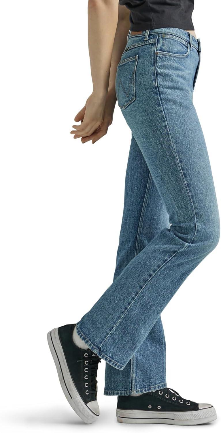 imageWrangler Womens Womens High Rise Bold Boot JeanSky Valley