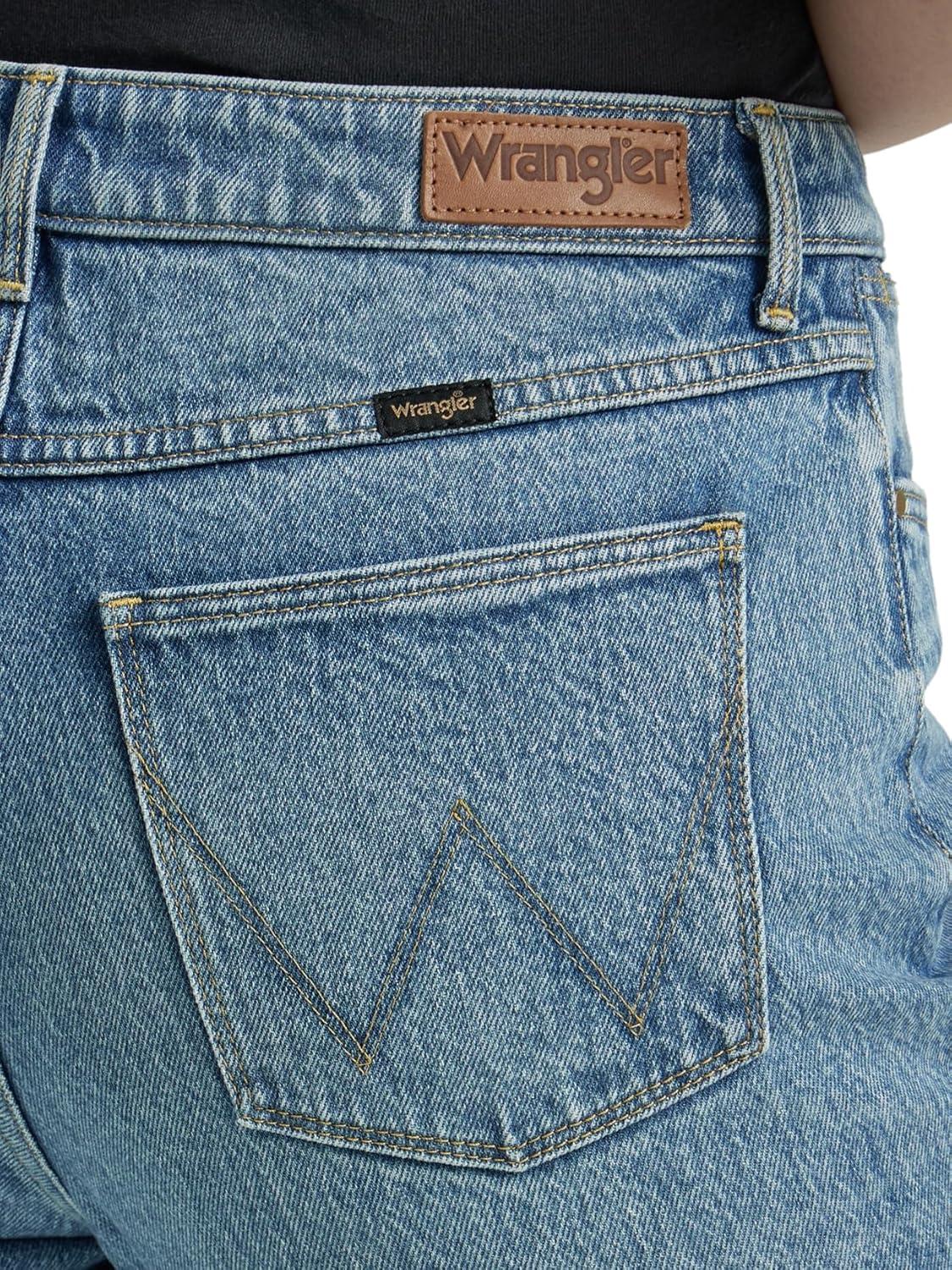 imageWrangler Womens Womens High Rise Bold Boot JeanSky Valley