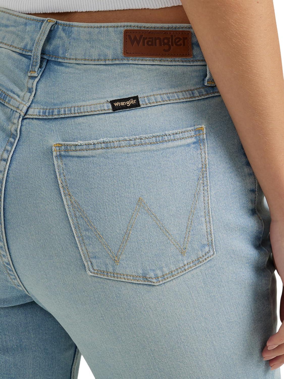 imageWrangler Womens Womens High Rise Bold Boot JeanStonewash