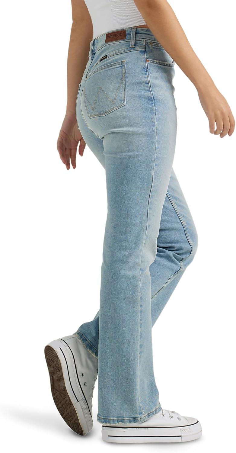 imageWrangler Womens Womens High Rise Bold Boot JeanStonewash