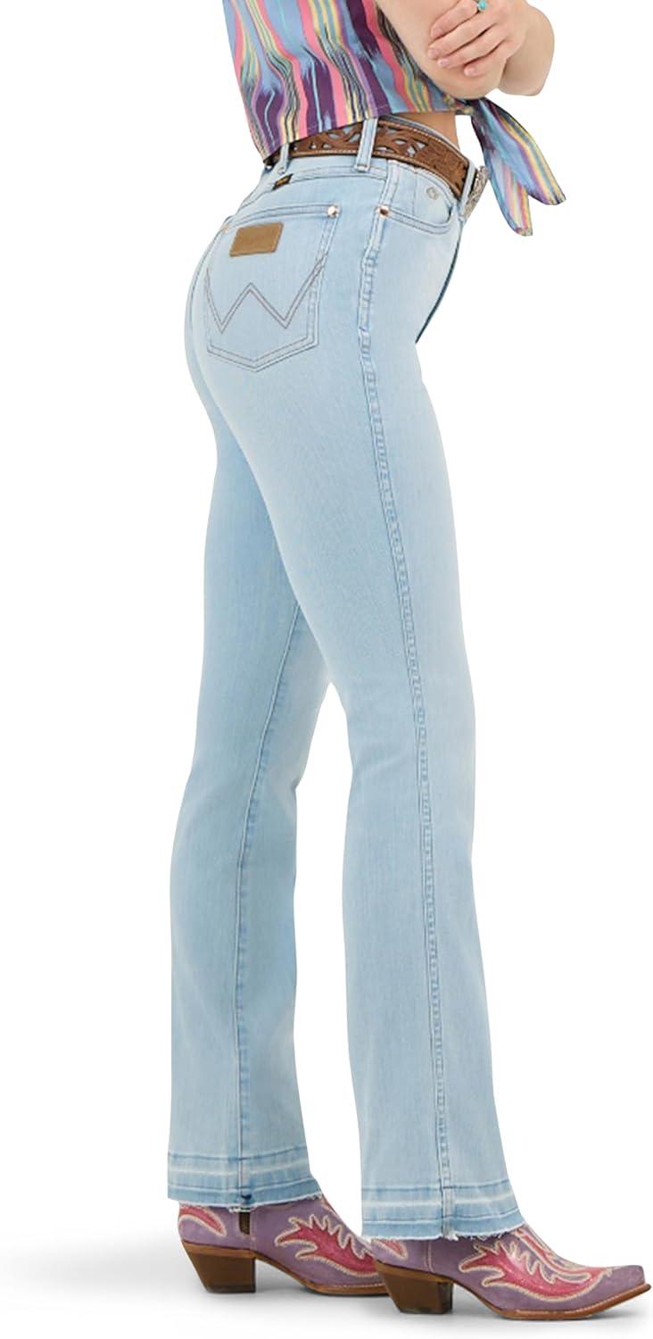 imageWrangler Womens X Lainey Wilson Boot HuggersBleach Blue Wash