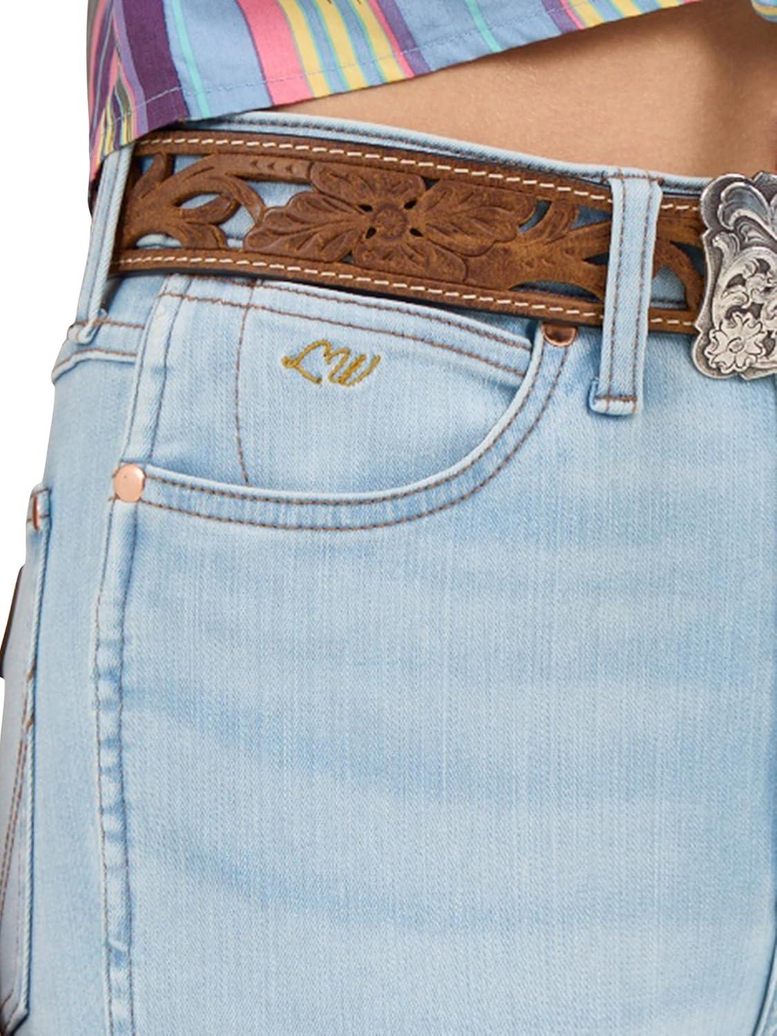 imageWrangler Womens X Lainey Wilson Boot HuggersBleach Blue Wash