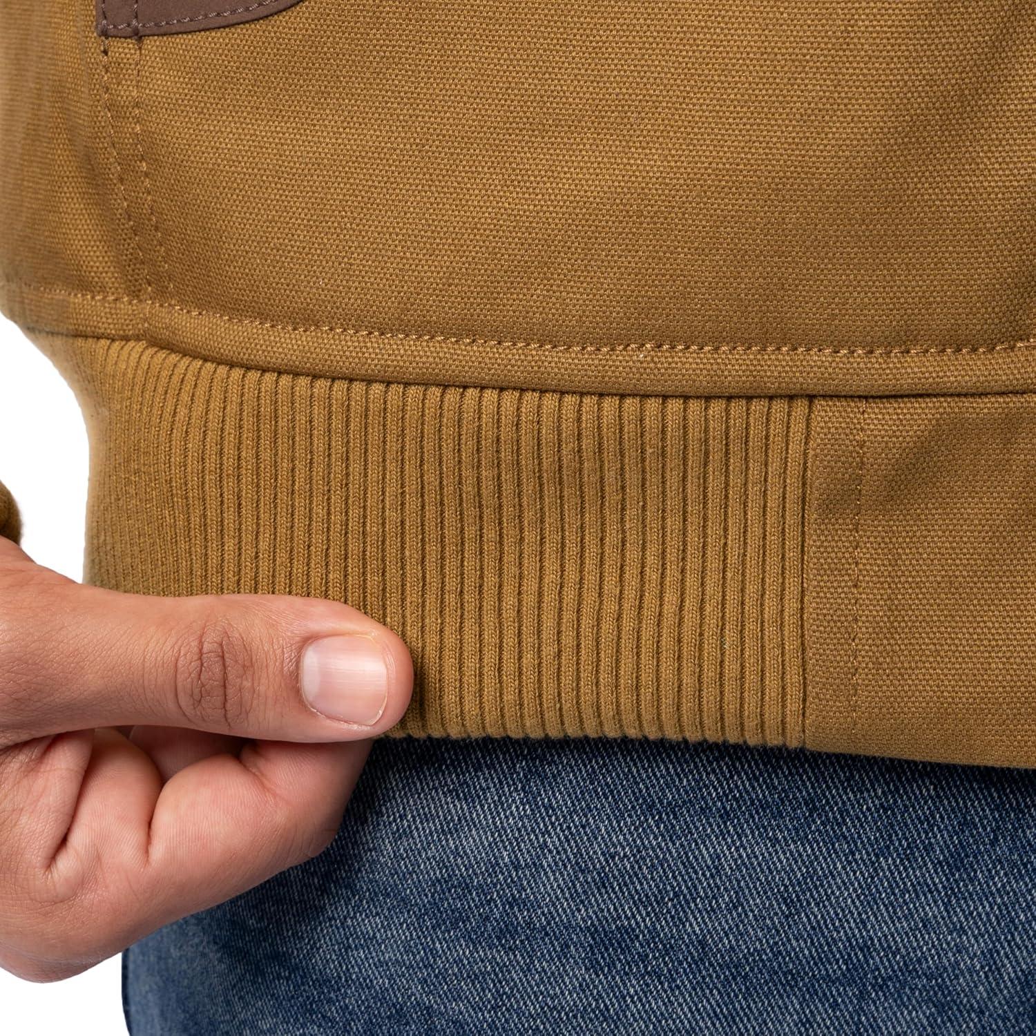 imageWrangler mens Duck Sherpa Lined Full Zip JacketDuck Brown