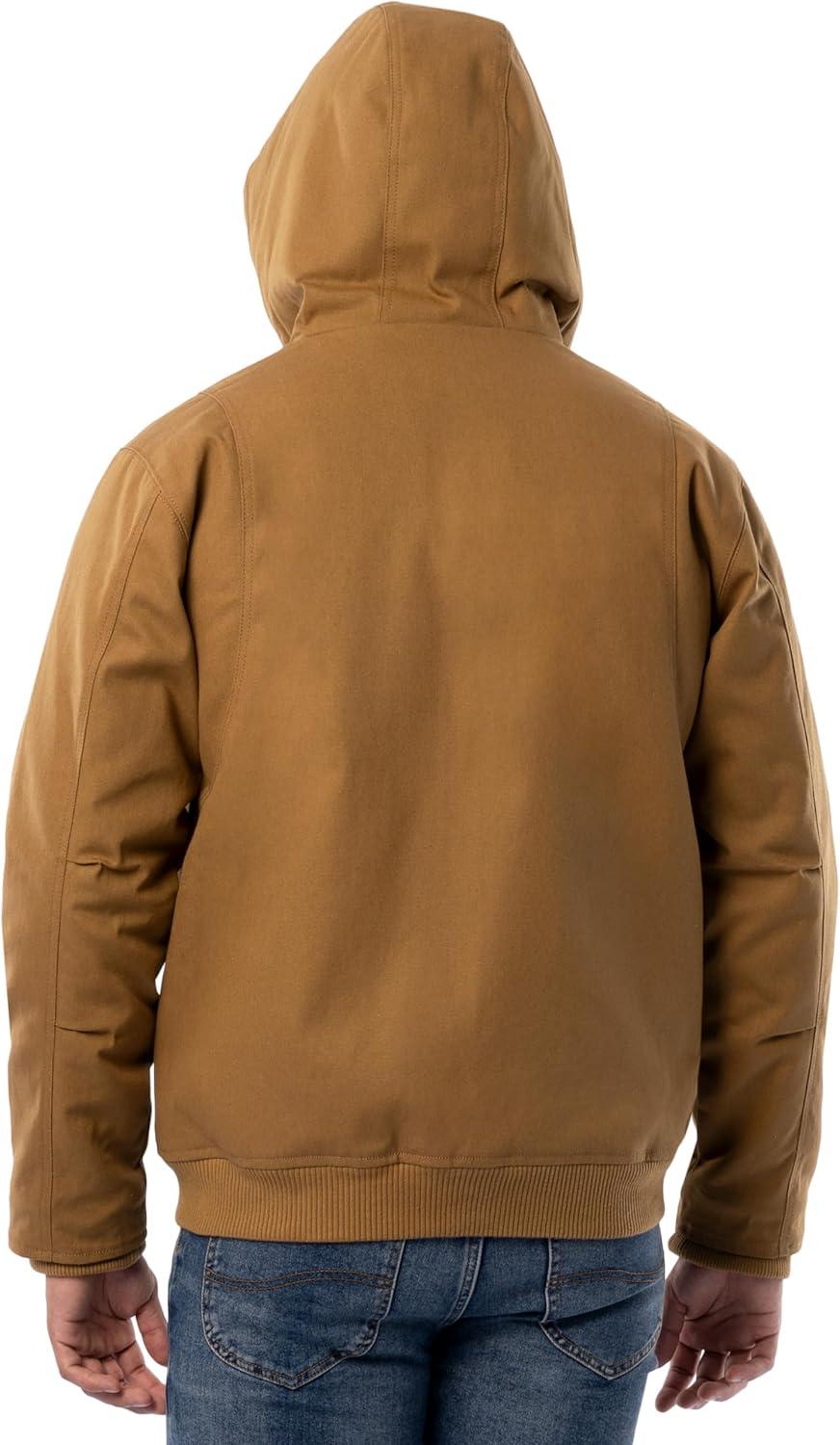 imageWrangler mens Duck Sherpa Lined Full Zip JacketDuck Brown