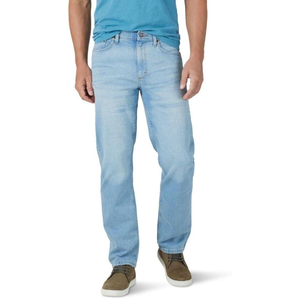 imageWrangler Authentics Mens Comfort Flex Waist Relaxed Fit JeanAaron