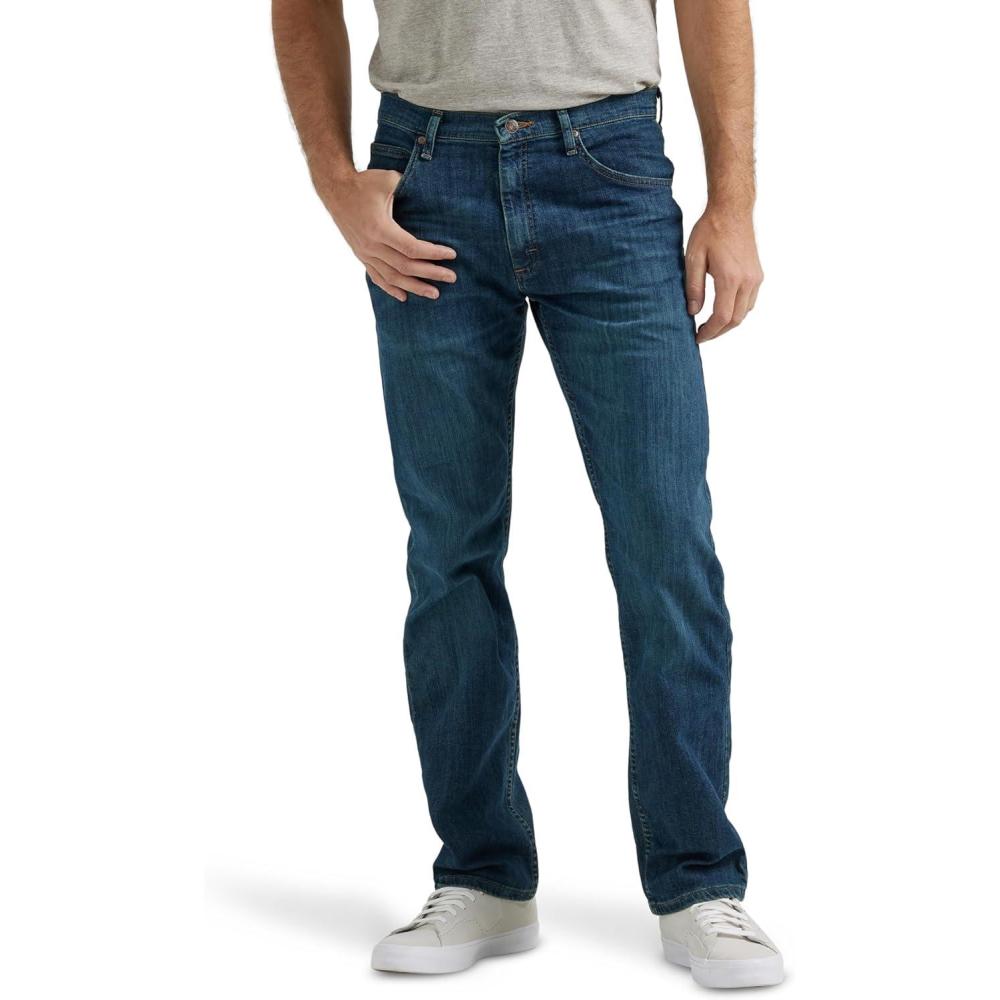 imageWrangler Authentics Mens Regular Fit Comfort Flex Waist JeanTwilight Flex
