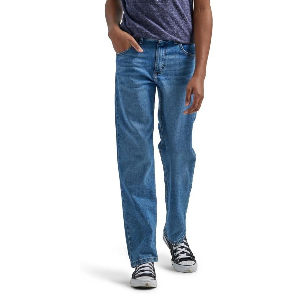 imageWrangler Boys Straight Fit JeanTrue Indigo