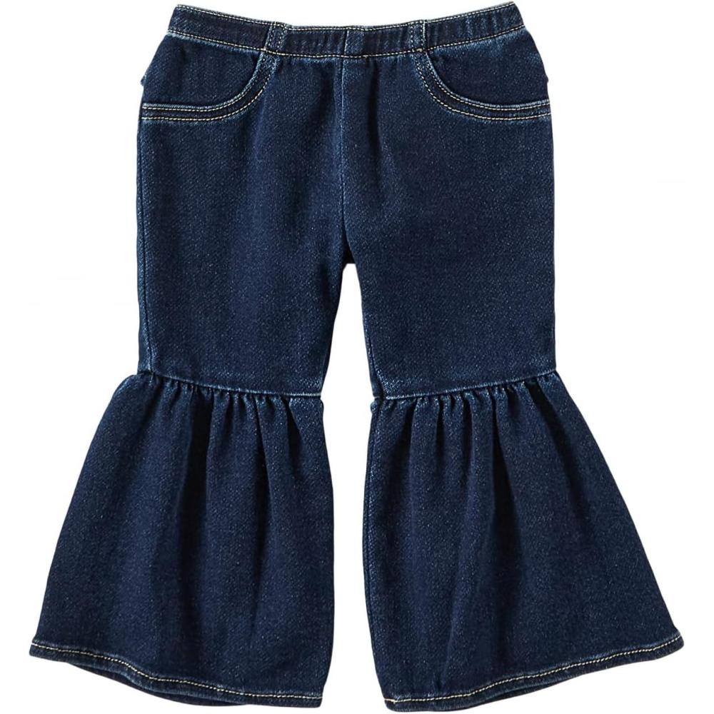 imageWrangler Lacey Baby Girl and Toddler Ruffle Leg Flare Jeans 112321494Blue
