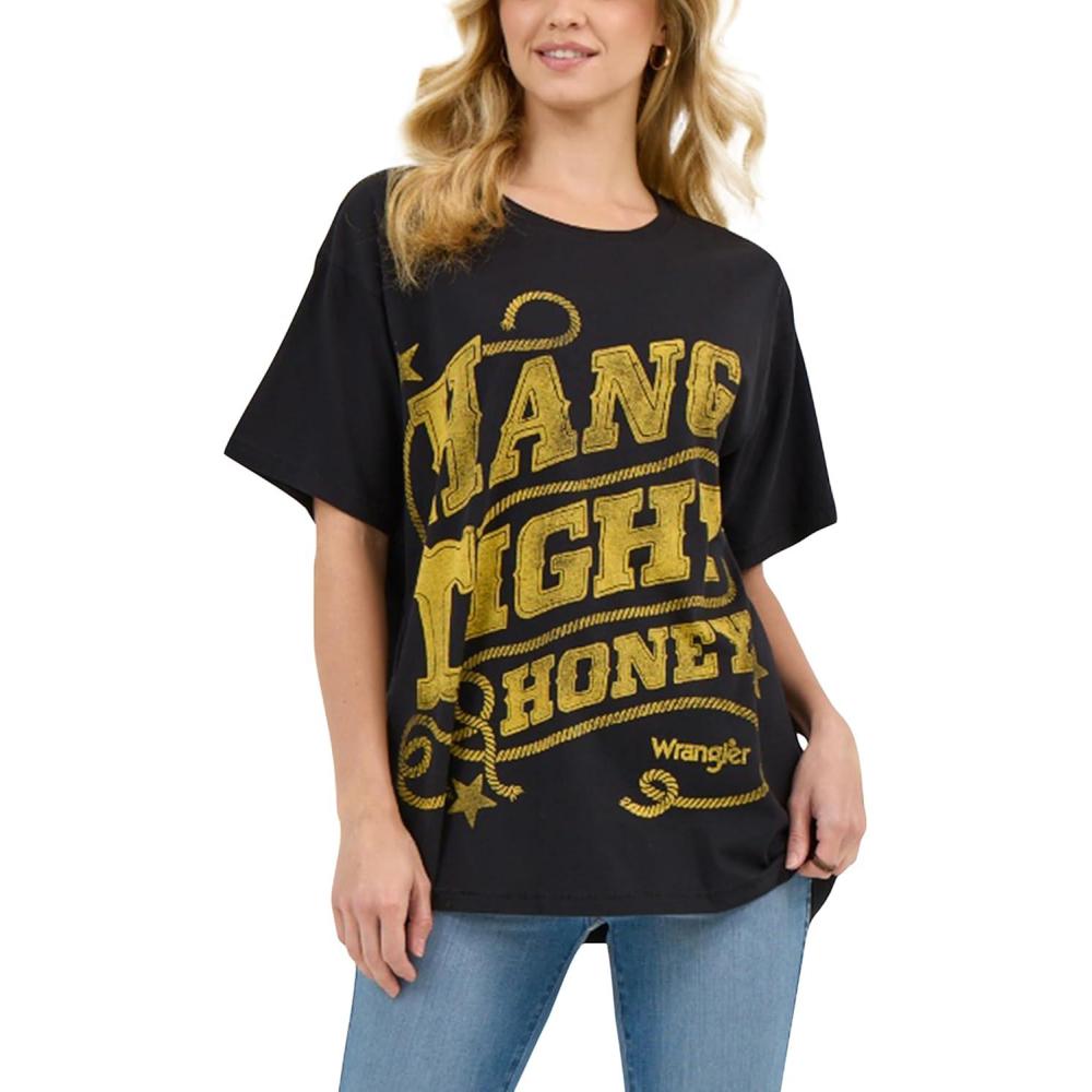 imageWrangler Lainey Wilson Keep On Keep On Tee ShirtHang Tight Honey