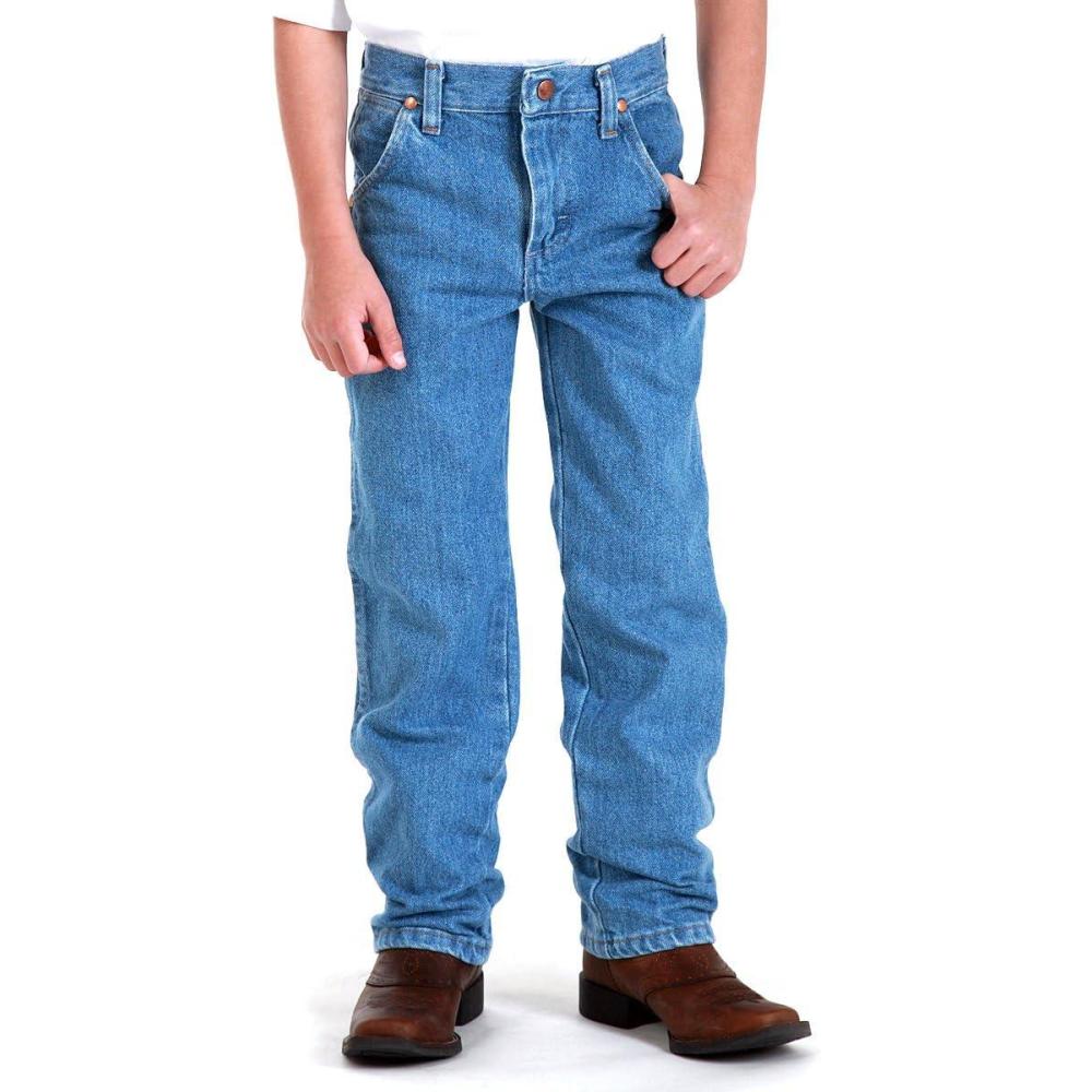 imageWrangler Mens 13MWZ Cowboy Cut Original Fit JeansStonebleach