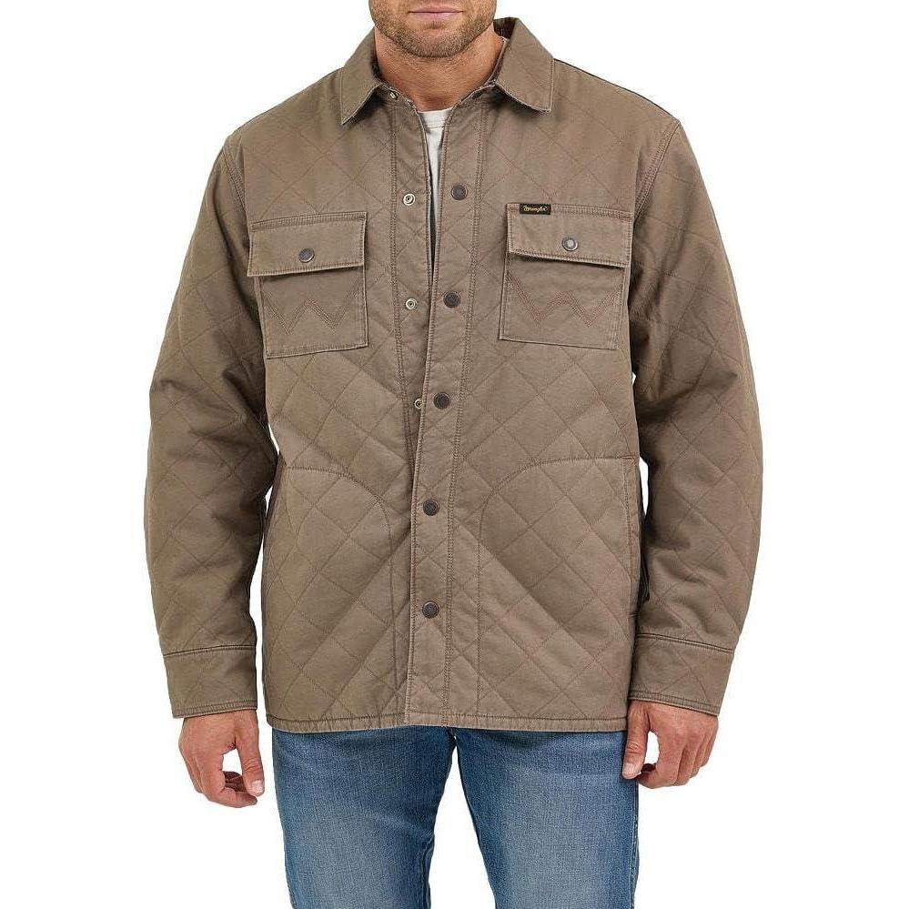 imageWrangler Mens Chocolate Lined Reversible Jacket