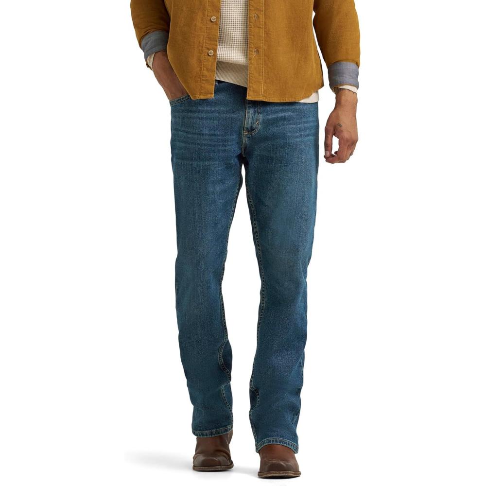 imageWrangler Mens Free to Stretch Straight Fit JeanGravel