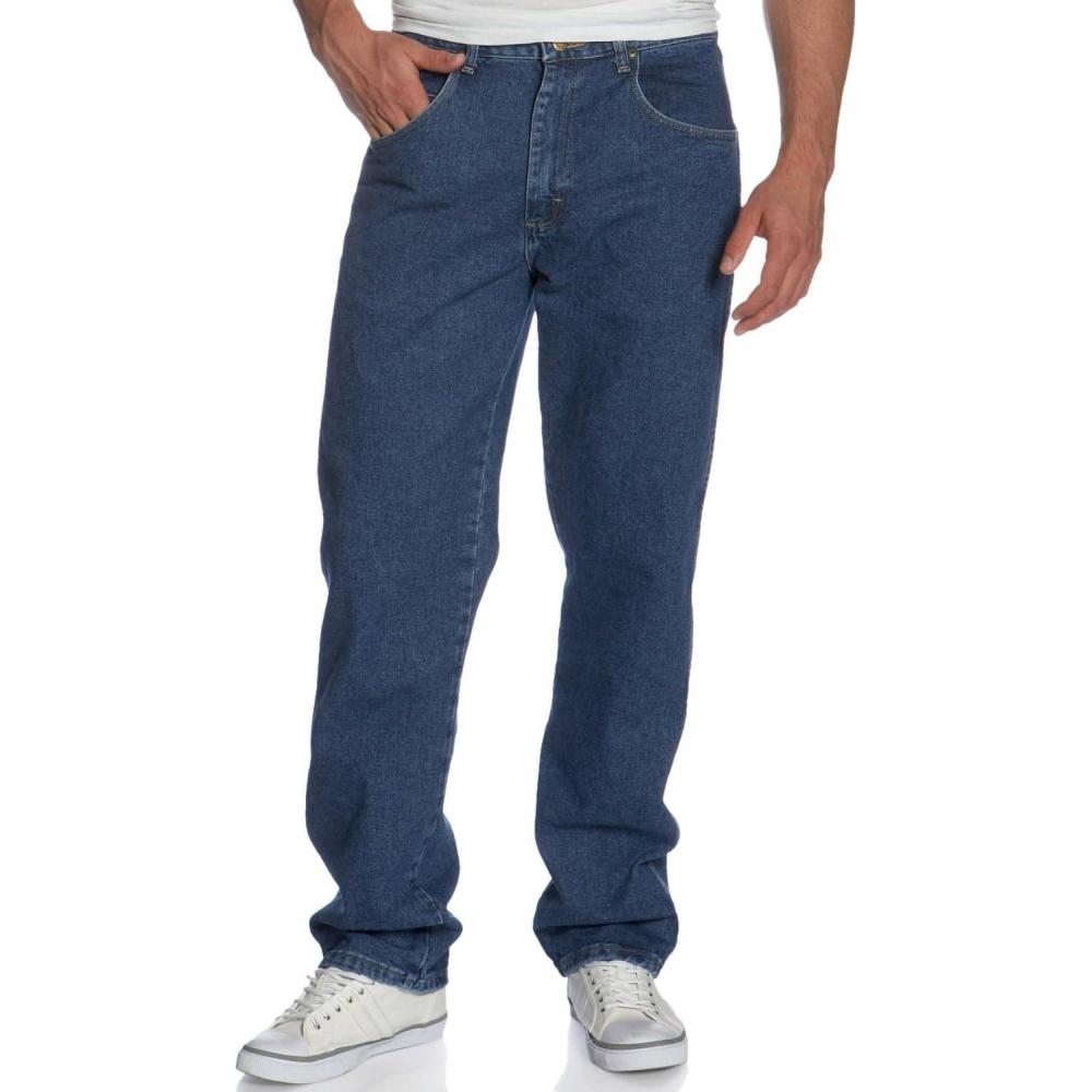 imageWrangler Mens Retro Slim Fit Straight Leg JeanAntindigo