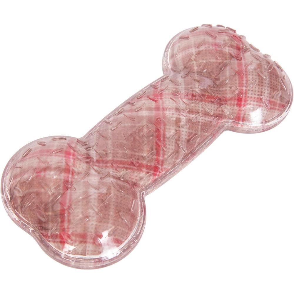 imageWrangler TPR Bone Dog Toy  Medium Scented Chew for Moderate Chewers  Durable Rubber  Easy Clean Tan Peanut ButterTan