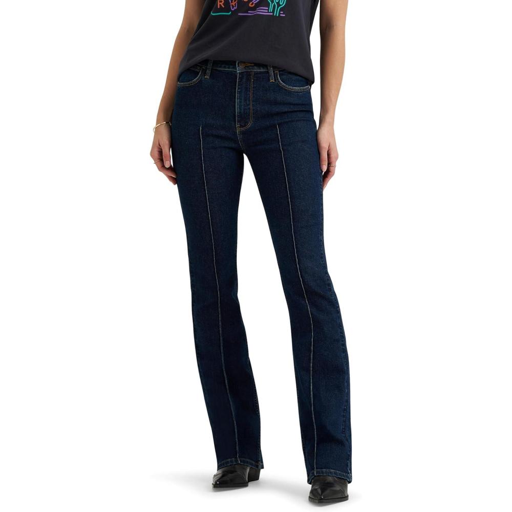 imageWrangler Womens Womens High Rise Bold Boot JeanMia