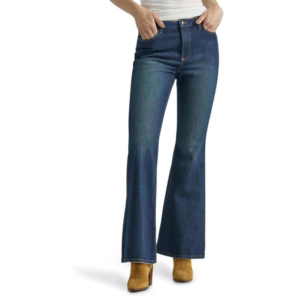 imageWrangler Womens Womens High Waisted Fierce Flare JeanStargazer