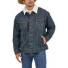 imageWrangler Cowboy Cut Western Lined Denim Jacket SherpaDenim Medium