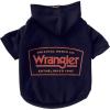 imageWrangler Est Logo Black Dog Hoodie Black MXS