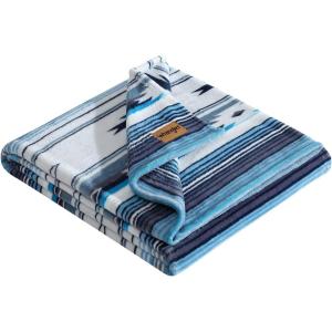 Wrangler – Throw Blanket, Soft Plush Fleece Bedding, Yellowstone Inspired, Western Decor for Bed or Couch (Knocking Boots Blue, 50″ x 70″)(Coyote Sands Blue)