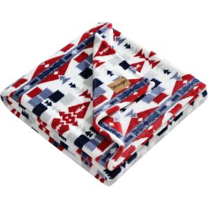 Wrangler – Throw Blanket, Soft Plush Fleece Bedding, Yellowstone Inspired, Western Decor for Bed or Couch (Knocking Boots Blue, 50″ x 70″)(Nolan Blue)