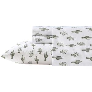 Wrangler – Twin Bed Sheets, Ultra-Soft & Lightweight Bedding with Matching Pillowcase, Lightweight Bed Set for All Season Comfort, Oeko-Tex Certified (Prairieland Paisley Blue)(Cacti Green)