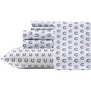 Wrangler – Twin Bed Sheets, Ultra-Soft & Lightweight Bedding with Matching Pillowcase, Lightweight Bed Set for All Season Comfort, Oeko-Tex Certified (Prairieland Paisley Blue)(Horseshoe Dots Navy)