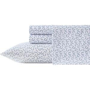 Wrangler – Twin Bed Sheets, Ultra-Soft & Lightweight Bedding with Matching Pillowcase, Lightweight Bed Set for All Season Comfort, Oeko-Tex Certified (Prairieland Paisley Blue)(Horseshoe Blue)