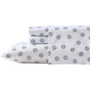 Wrangler – Twin Bed Sheets, Ultra-Soft & Lightweight Bedding with Matching Pillowcase, Lightweight Bed Set for All Season Comfort, Oeko-Tex Certified (Prairieland Paisley Blue)(Tossed Button Blue)