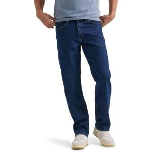 Wrangler Authentics Mens Comfort Flex Waist Relaxed Fit Jean(Dark Stonewash)
