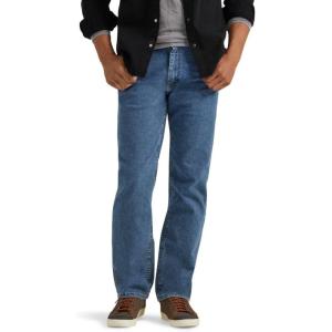 Wrangler Authentics Men’s Regular Fit Comfort Flex Waist Jean(Light Stonewash)