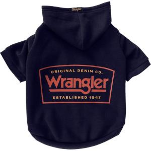 Wrangler Est. Logo Black Dog Hoodie Black M(XS)
