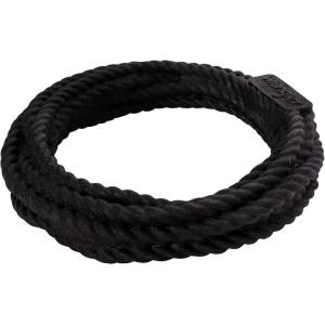 Wrangler Foam Coiled Rope Dog Chew Toy – Scented Dog Rope Toy for Medium to Large Dogs – Pet-Safe Foam Toy for Tug & Fetch – Promotes Healthy Chewing – Indoor/Outdoor Play (Black, Chicken)(Black)