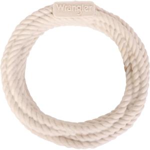 Wrangler Foam Coiled Rope Dog Chew Toy – Scented Dog Rope Toy for Medium to Large Dogs – Pet-Safe Foam Toy for Tug & Fetch – Promotes Healthy Chewing – Indoor/Outdoor Play (Black, Chicken)(Natural)