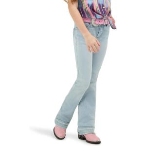 Wrangler Lainey Wilson Girls Boot Hugger Jeans(Bleach Blue Wash)