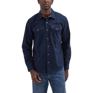 Wrangler Men’s Long Sleeve Shirt(Dark Sapphire)