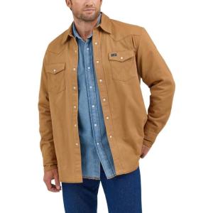 Wrangler Men’s Rawhide Flannel Lined Workshirt(Rawhide)