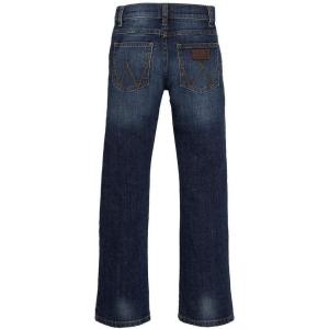 Wrangler Mens Retro Slim Fit Straight Leg Jean(Blue)
