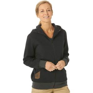 Wrangler Riggs Workwear Women’s Full-Zip Hoodie Sweatshirt(Black)