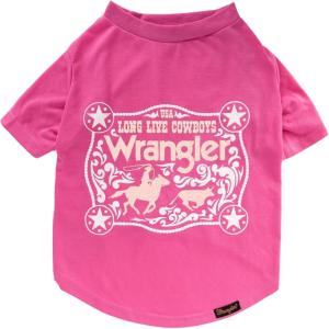 Wrangler Rope Shield Logo TEE RED M(Pink)