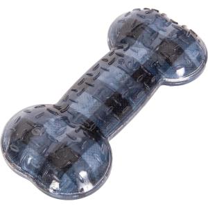 Wrangler TPR Bone Dog Toy – Medium, Scented Chew for Moderate Chewers – Durable Rubber – Easy Clean (Tan, Peanut Butter)(Blue)