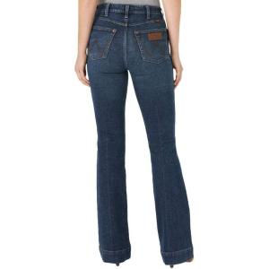 Wrangler Women’s Retro High Rise Bailey Bootcut Dark Wash Trouser Jeans Sara(Sara)