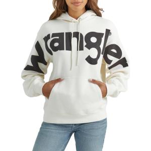 Wrangler Women’s Retro Logo Hoodie(White)