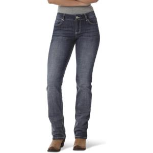 Wrangler Womens Straight Leg Jeans(Dark Indigo)
