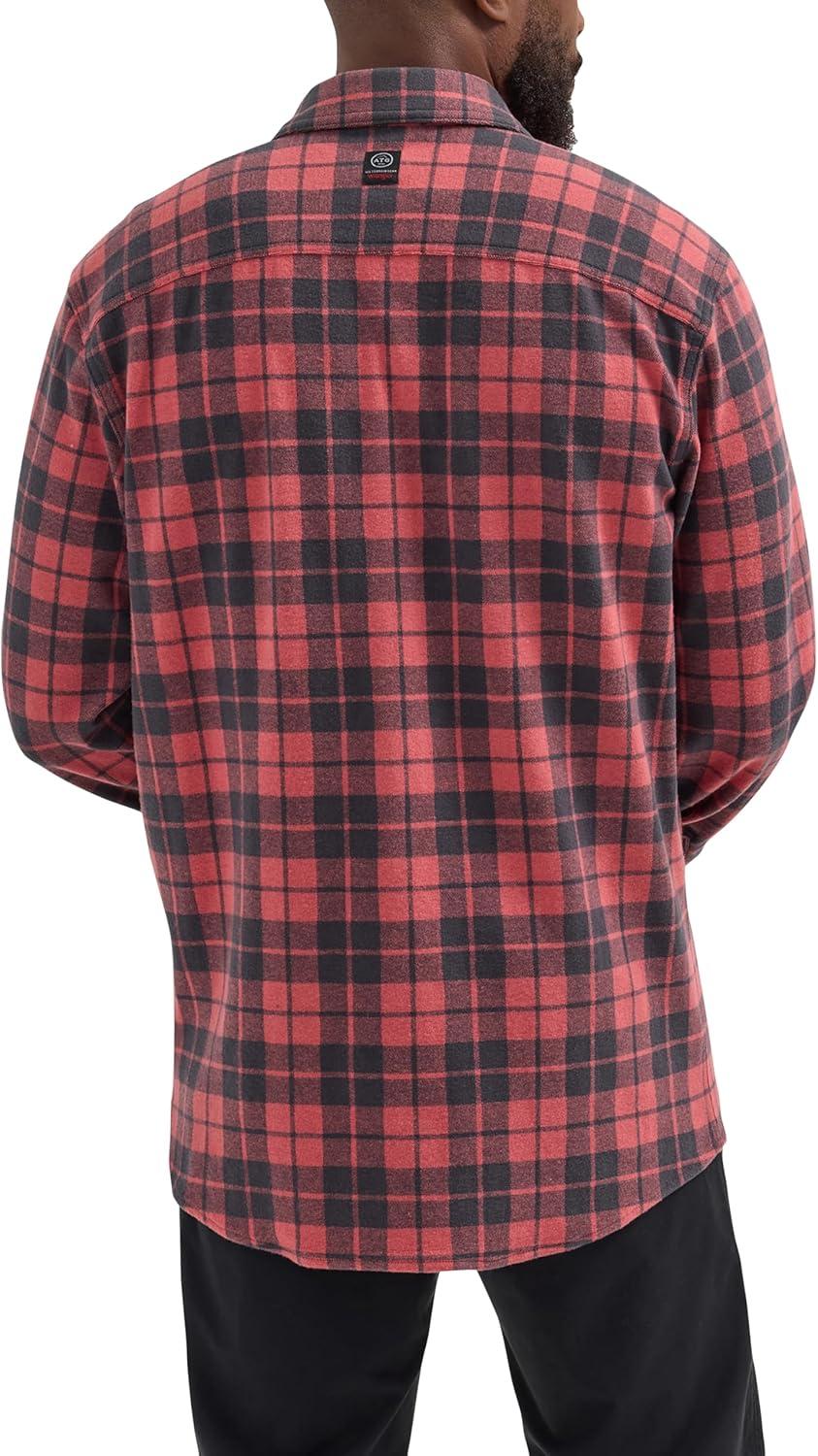 imageATG Mens Campsite ButtonDown Plaid ShirtCarnelian