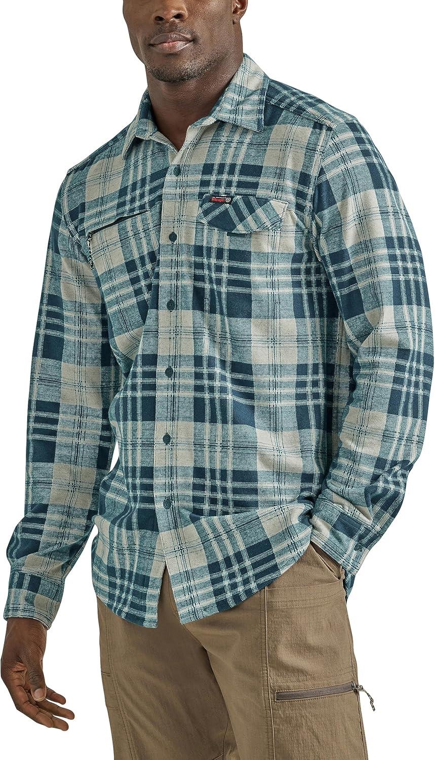 imageATG Mens Campsite ButtonDown Plaid ShirtCedar