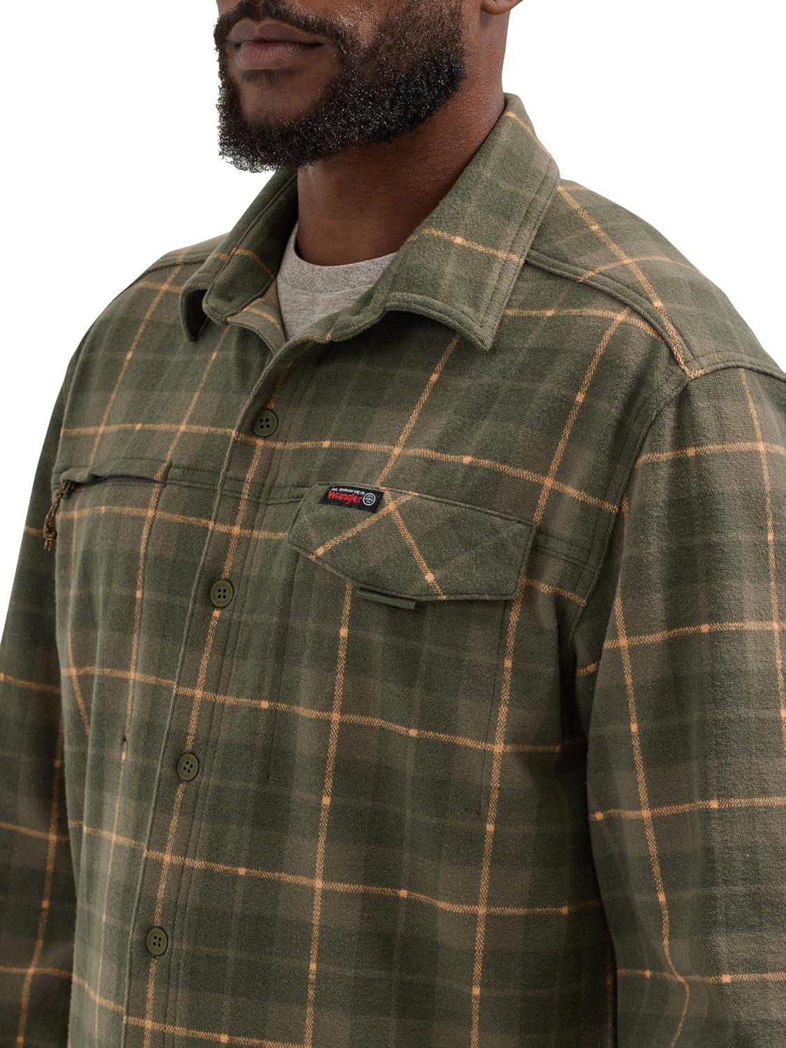 imageATG Mens Campsite ButtonDown Plaid ShirtForest